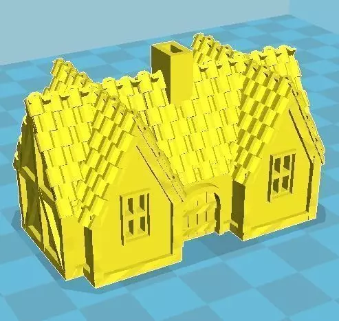 Medieval House 14 3D print model Free 3D print model