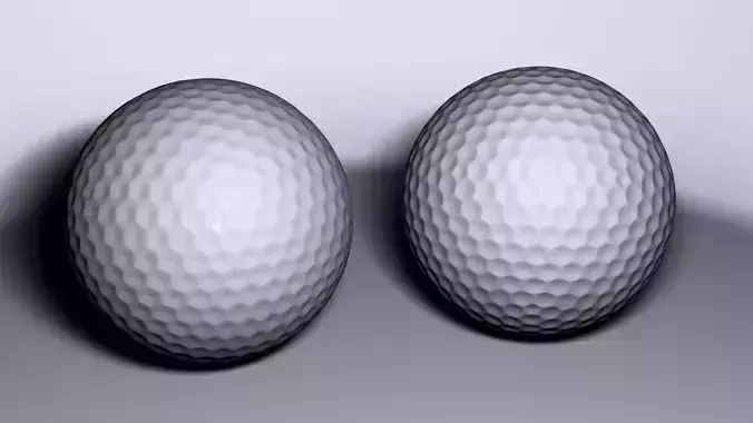 Golf Ball Low-poly 3D model