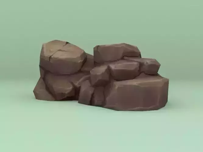 Lowpoly Cartoon Rocks