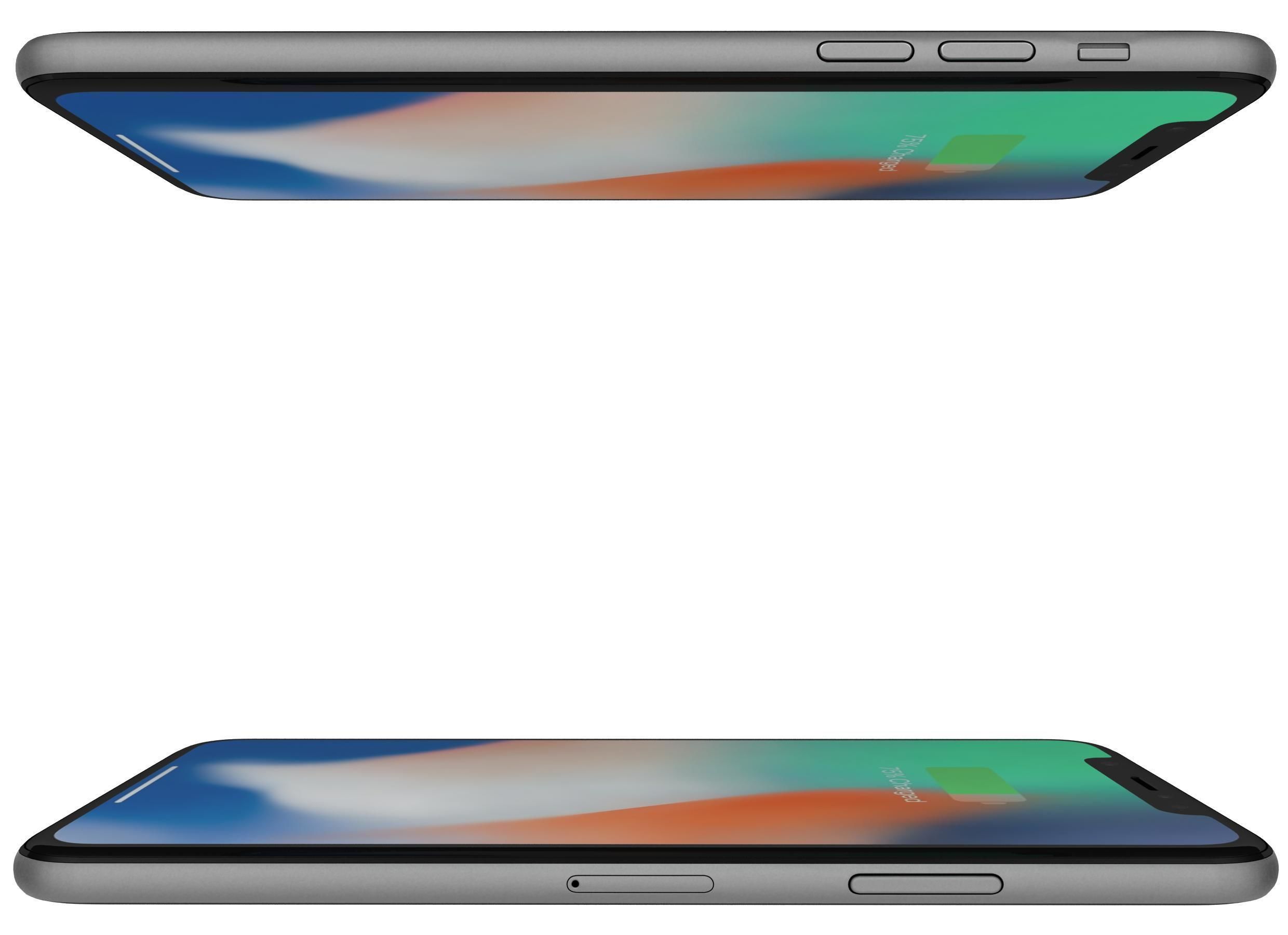 Apple iPhone X All Colors 3D model_17