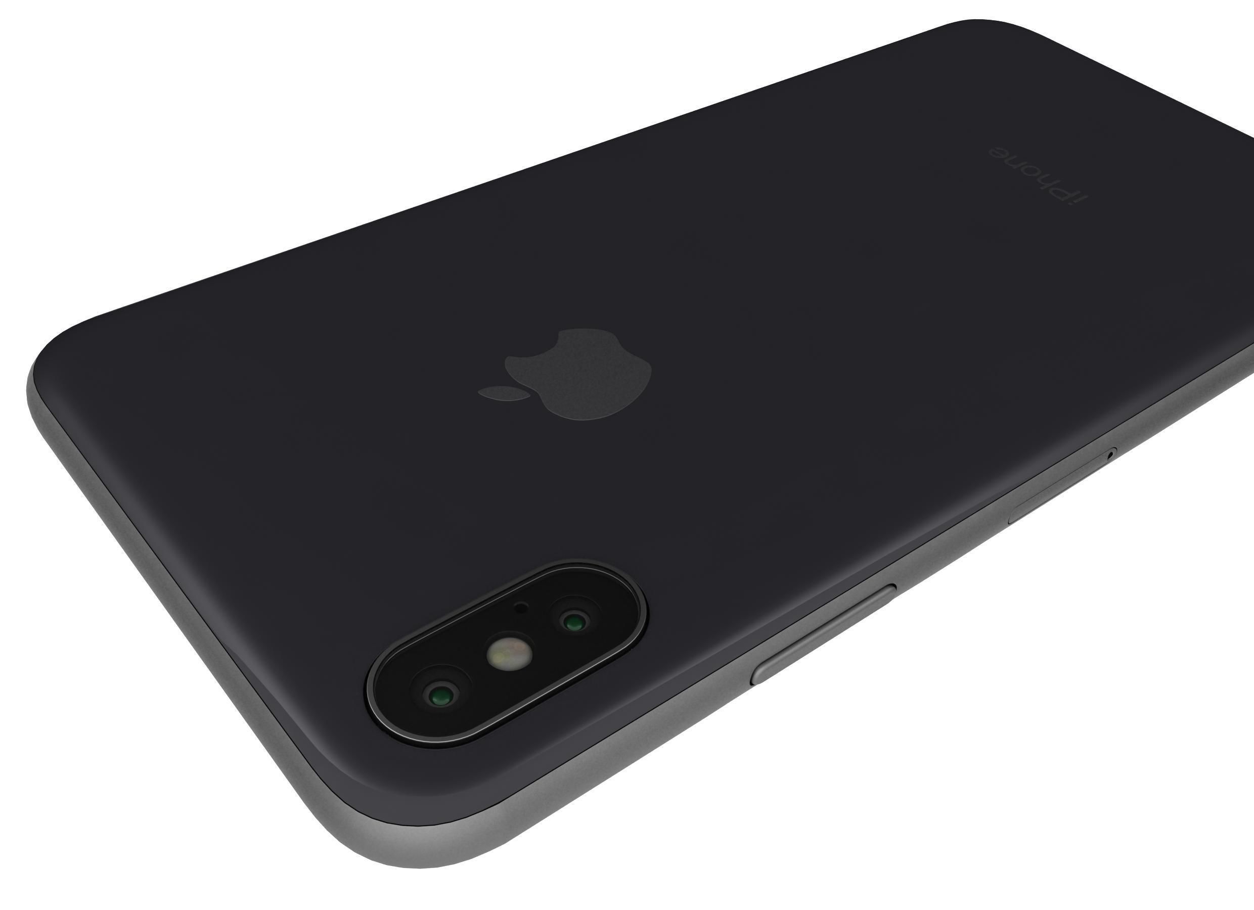 Apple iPhone X All Colors 3D model_15
