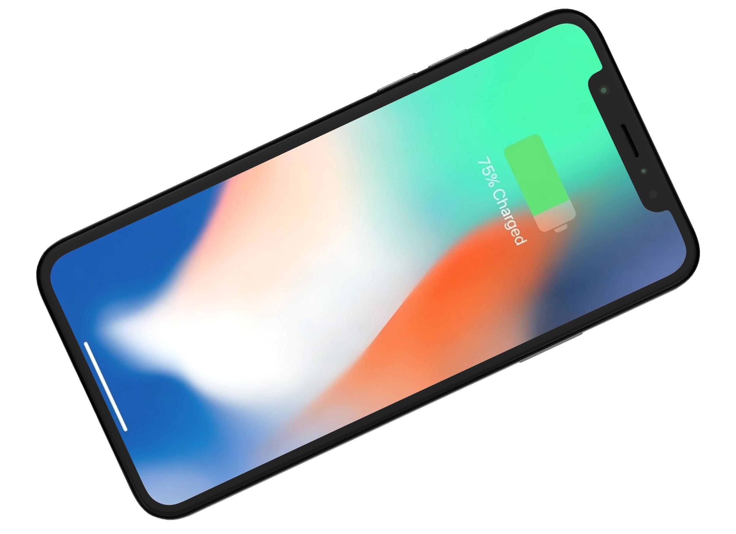 Apple iPhone X All Colors 3D model_12