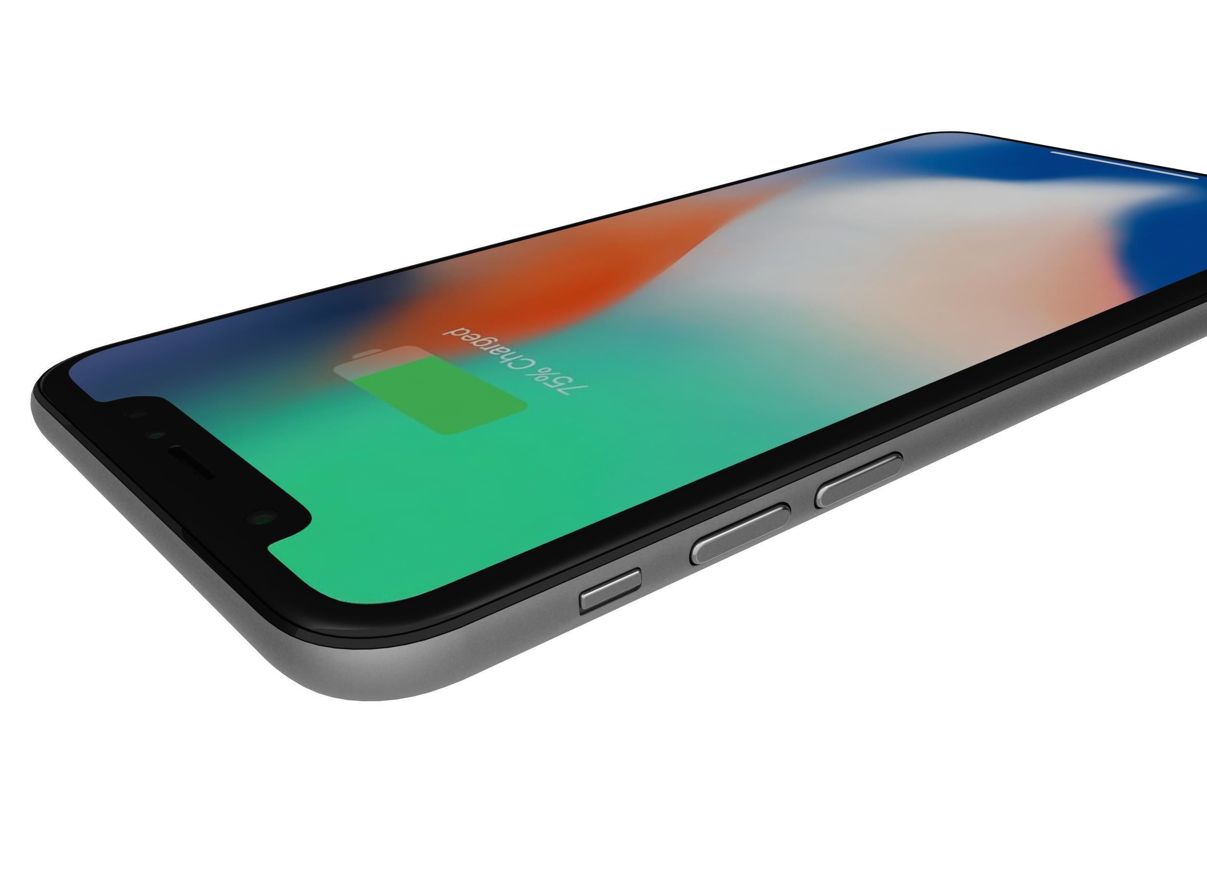 Apple iPhone X All Colors 3D model_20