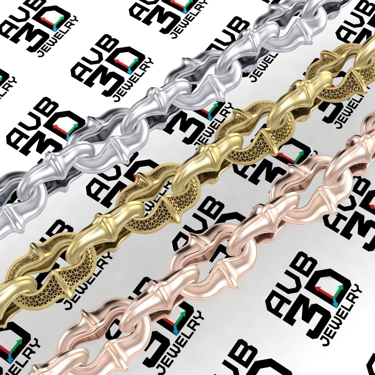 Jewelry chain 3D print model_1