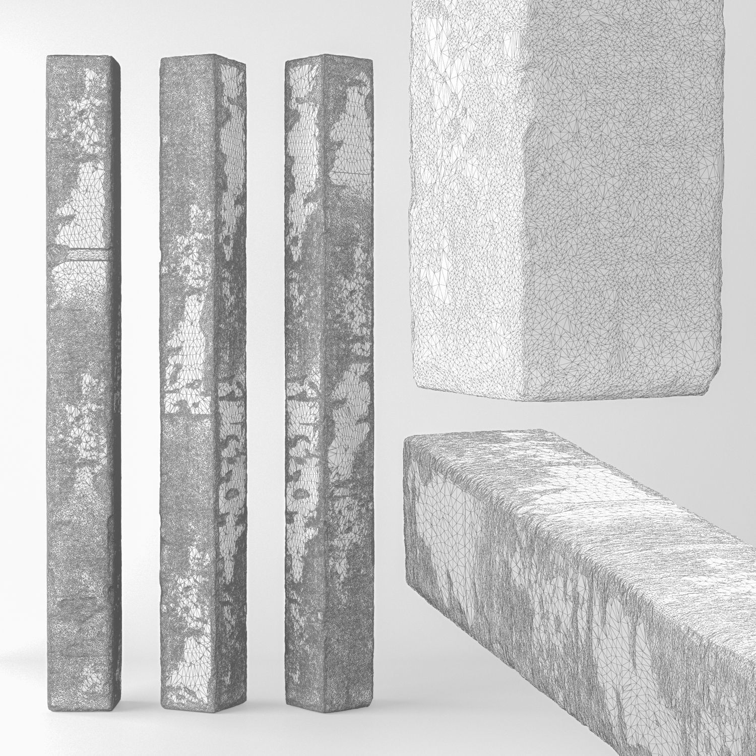 Column concrete 3D model_1