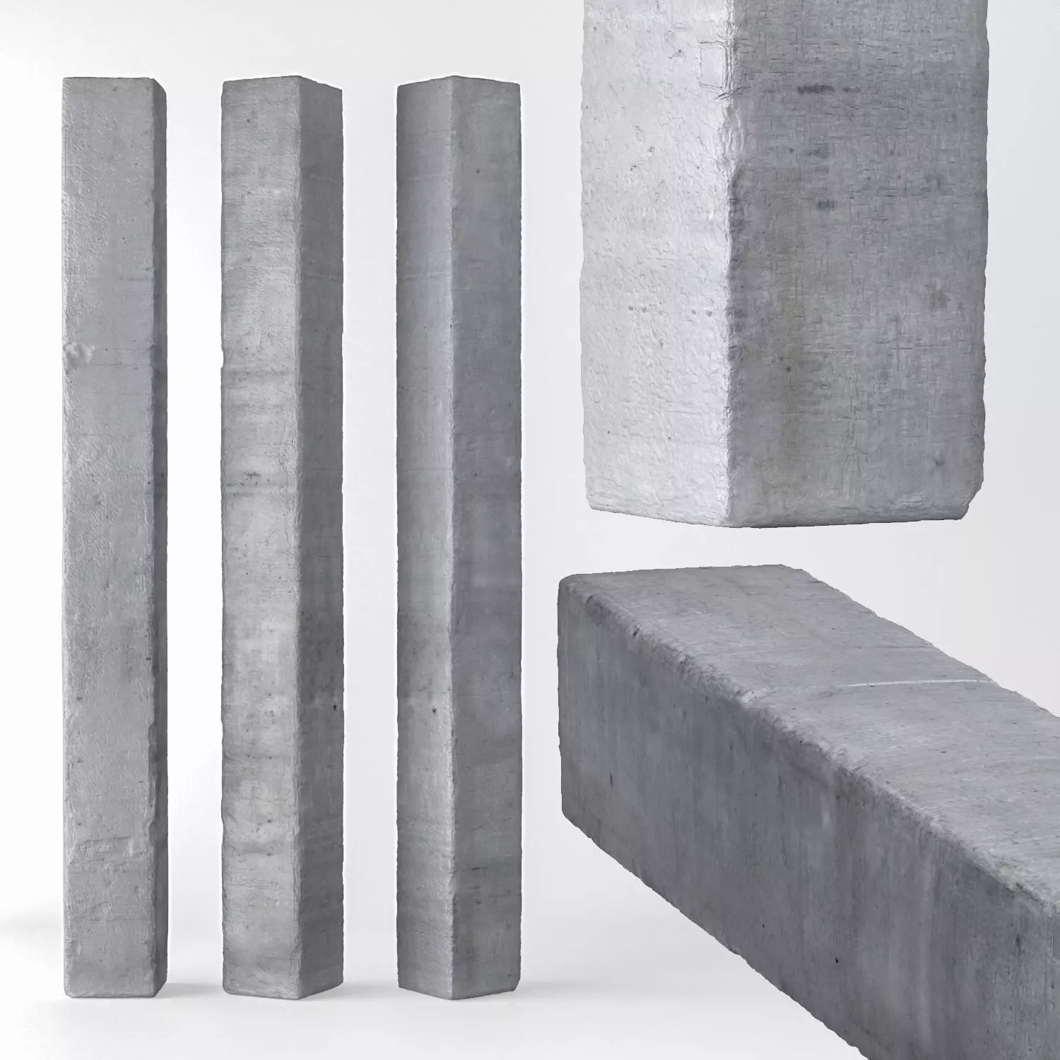 Column concrete 3D model_0