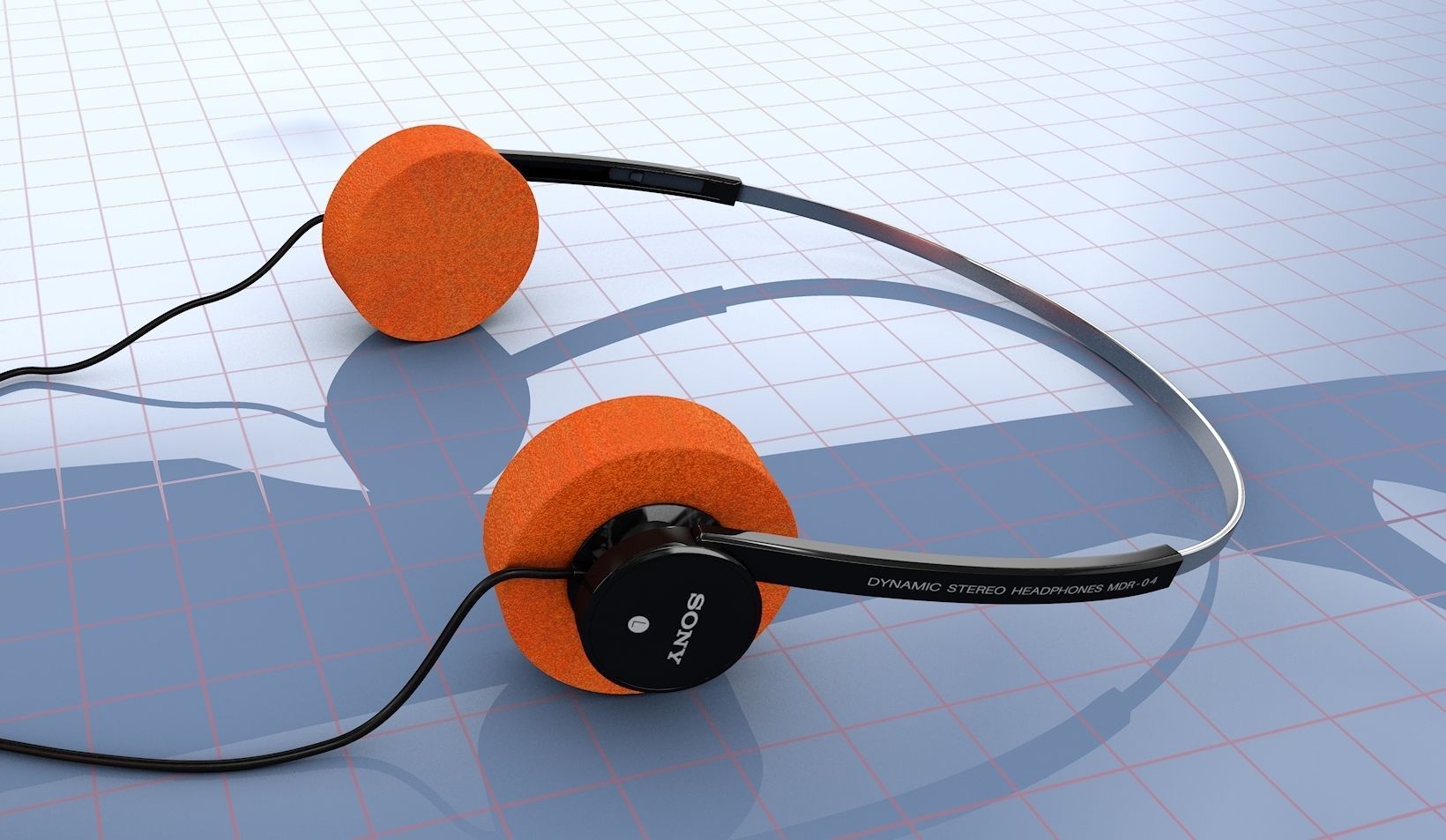 Sony MDR 04T Headphones 3D model_7