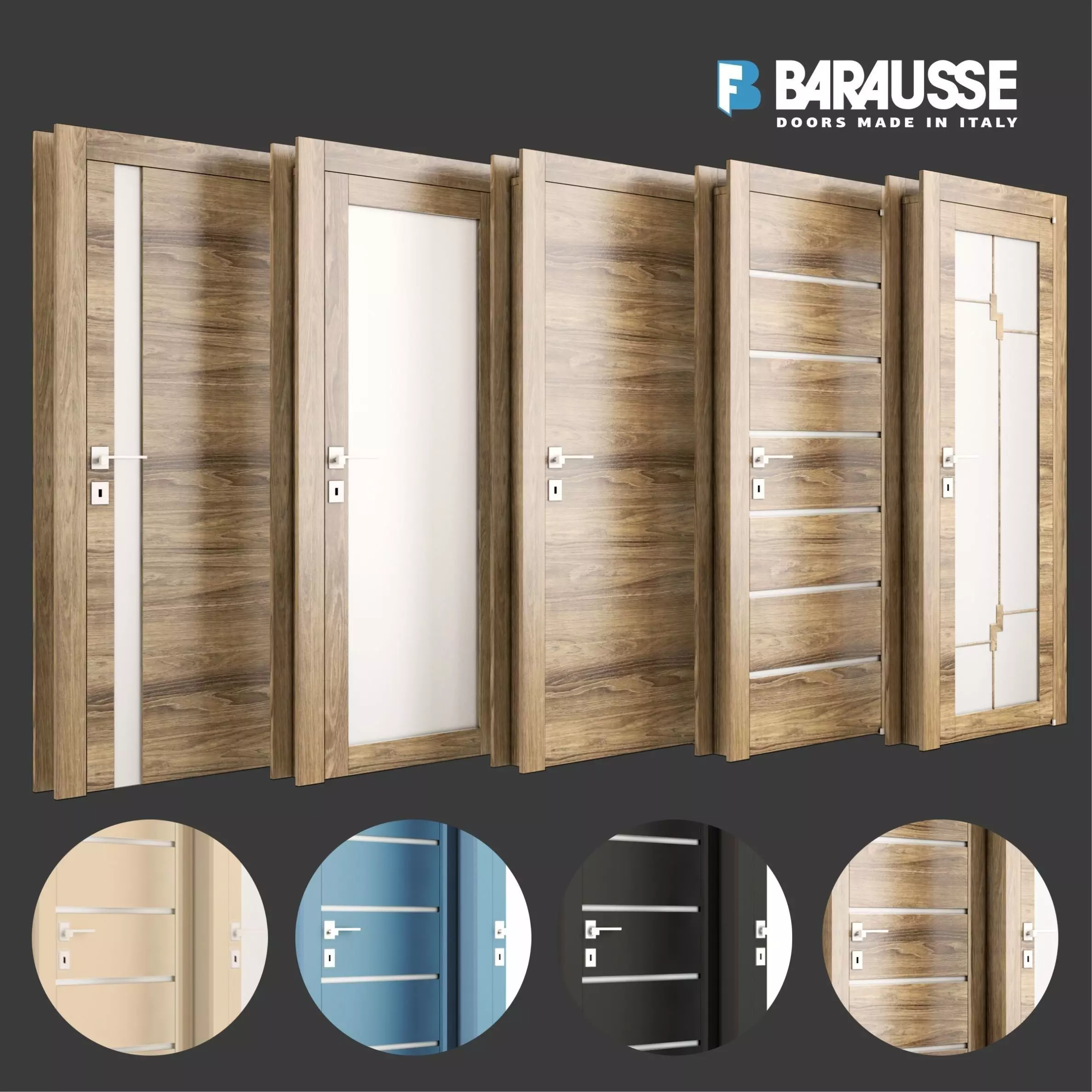 Barausse Moderno Olmo Low-poly 3D model