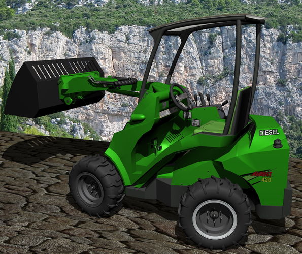 Avant 420 mini digger loader 3D model