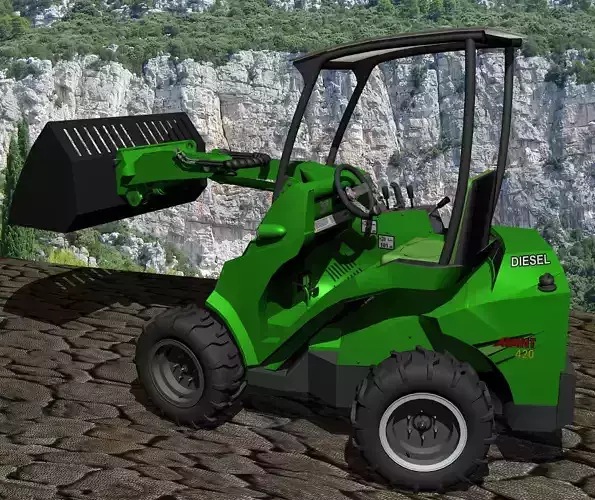 Avant 420 mini digger loader 3D model