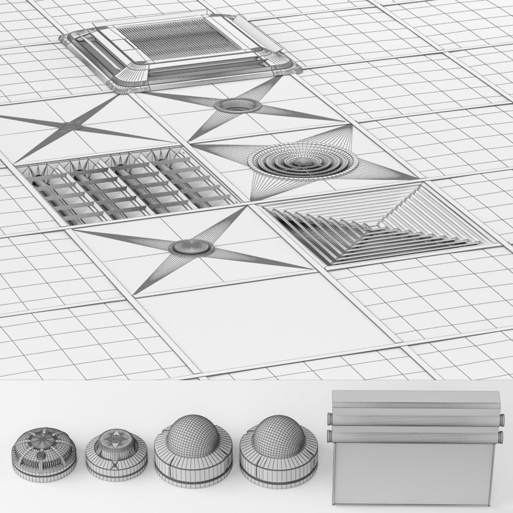 Ceiling system Armstrong 3D model_5