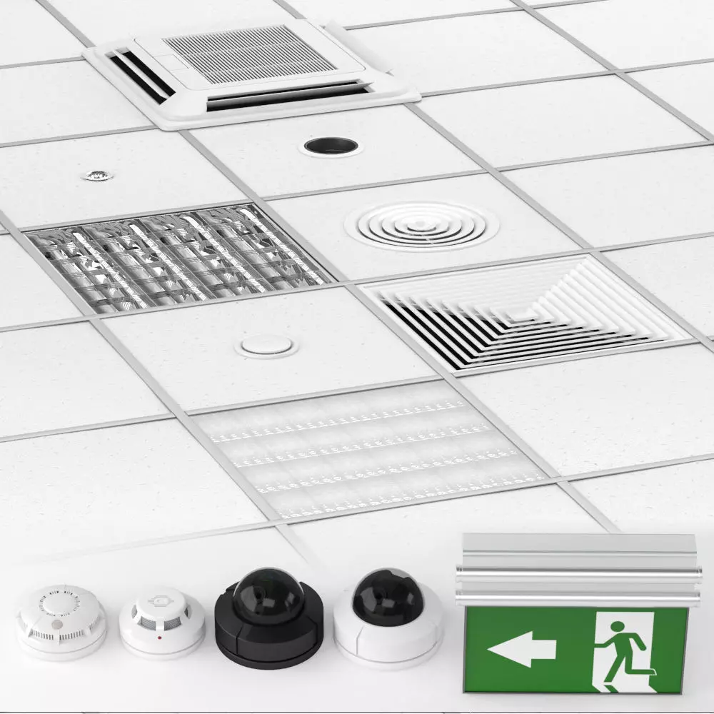 Ceiling system Armstrong 3D model_0