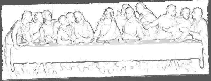 The Last Supper Low Poly 3D print model