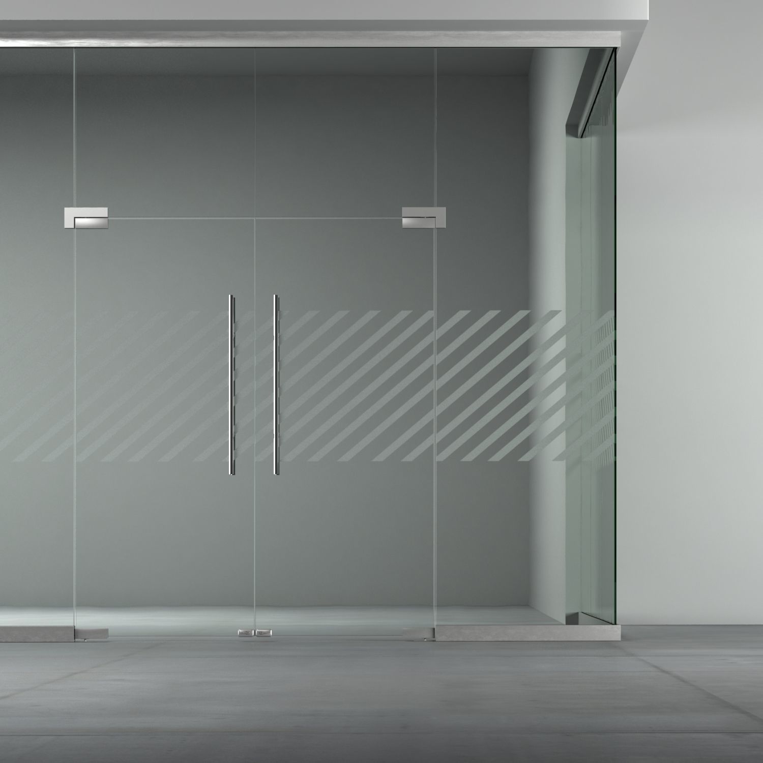 A set of glass partitions with sandblasted images 3D model_15