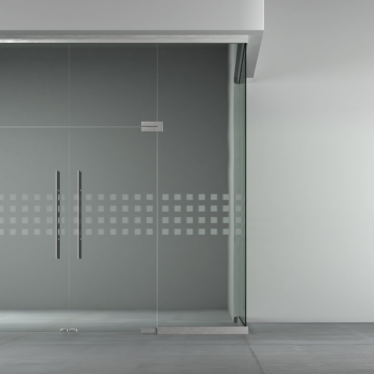 A set of glass partitions with sandblasted images 3D model_7