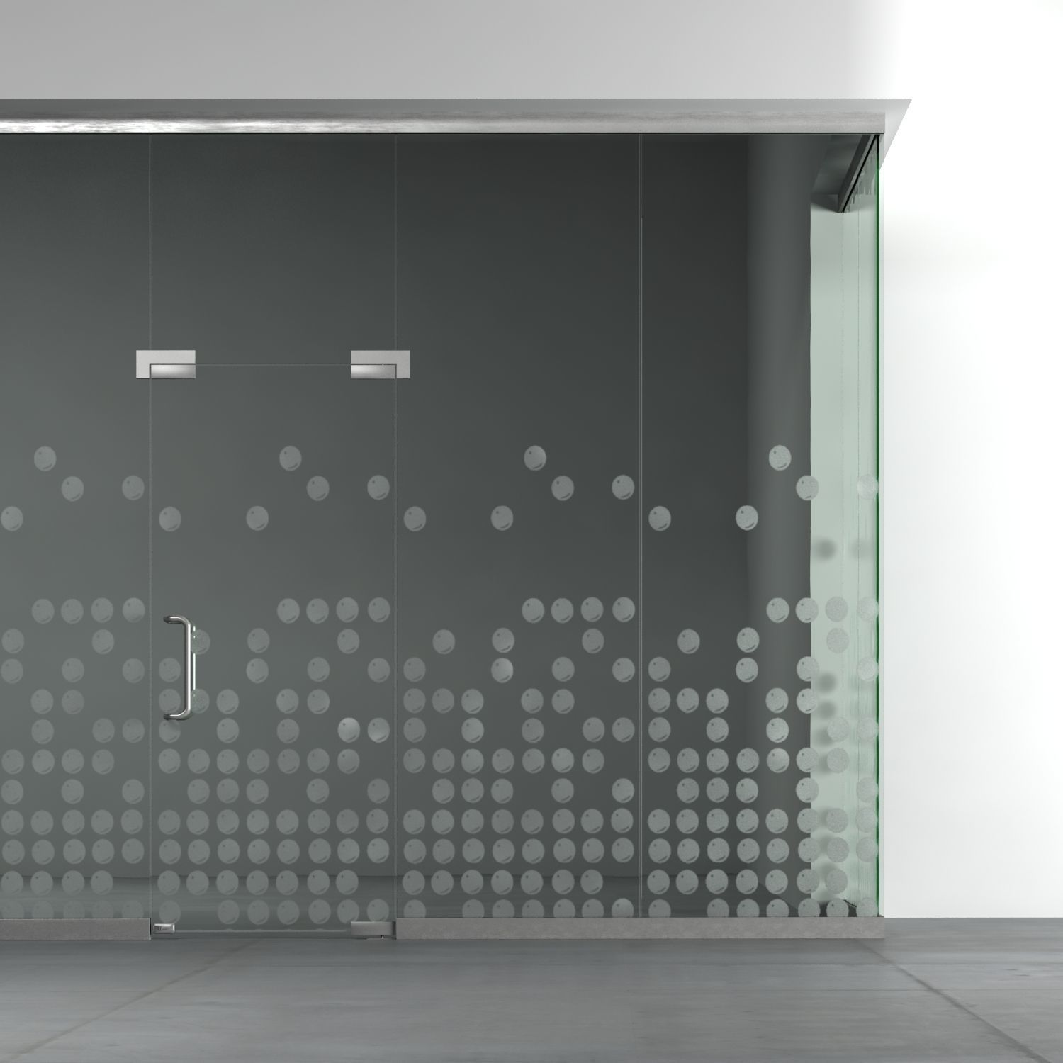 A set of glass partitions with sandblasted images 3D model_9