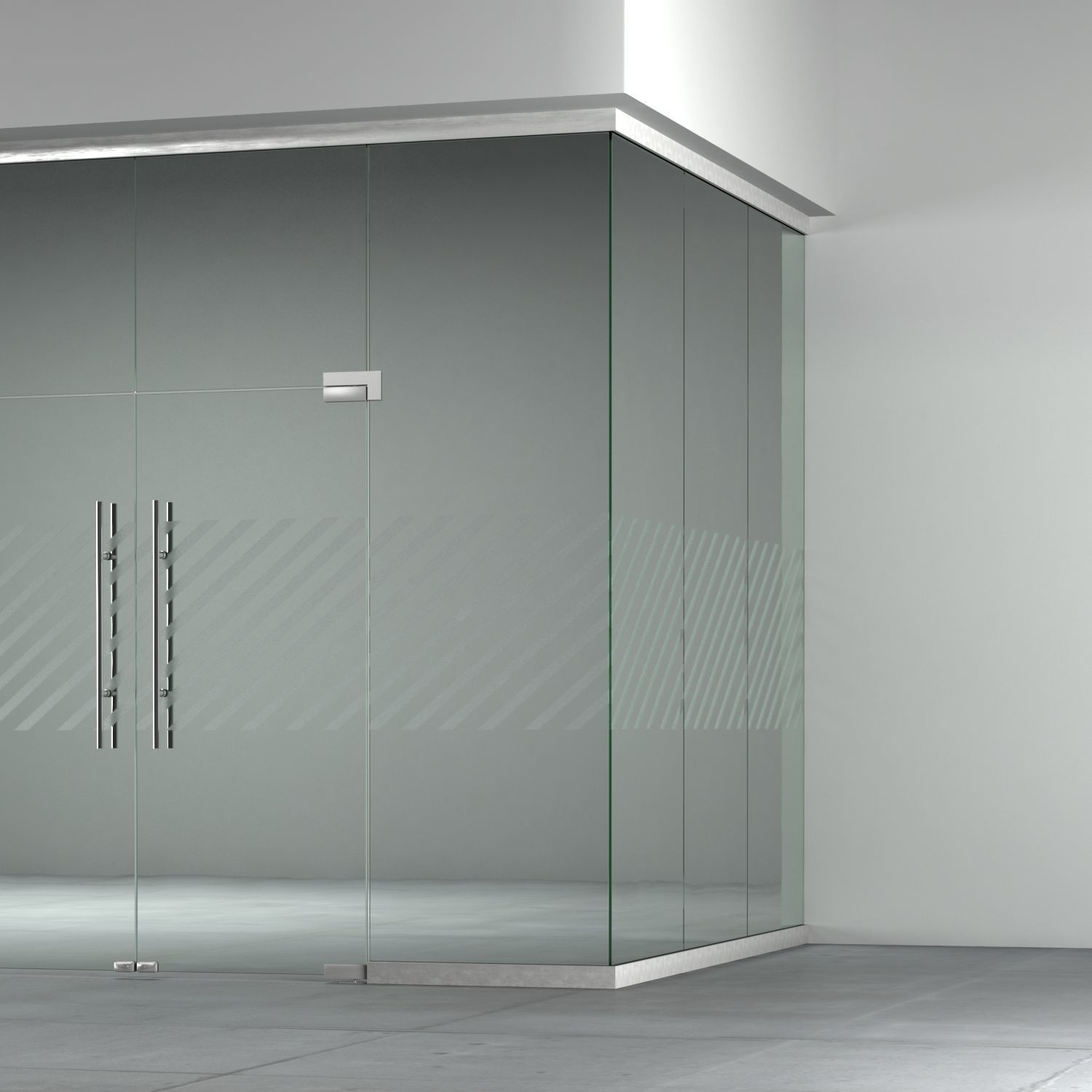 A set of glass partitions with sandblasted images 3D model_17