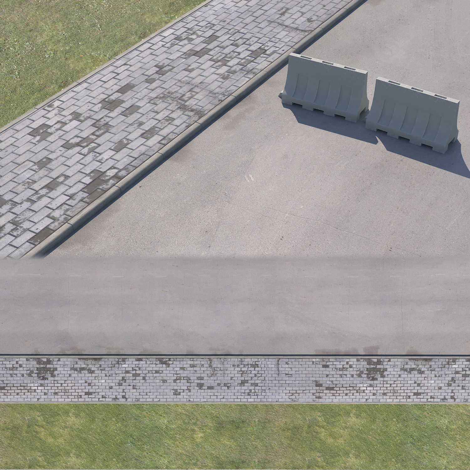 pavement piece of metal 3D model_4