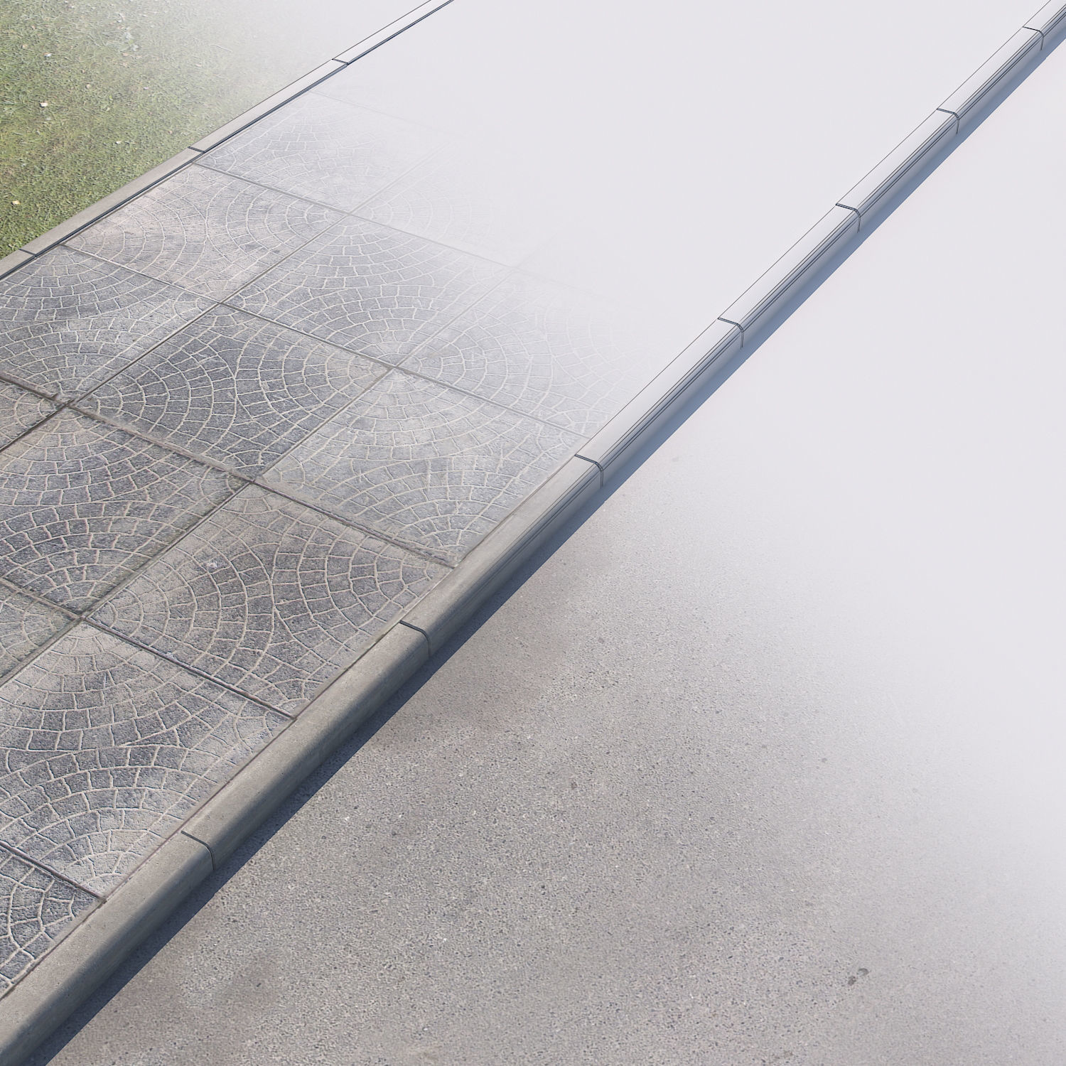 pavement piece of metal 3D model_5