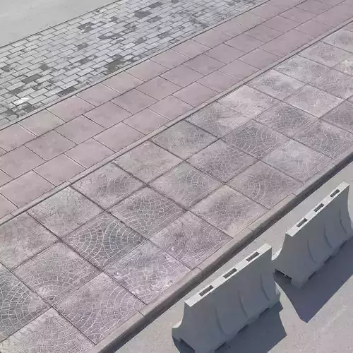 pavement piece of metal 3D model