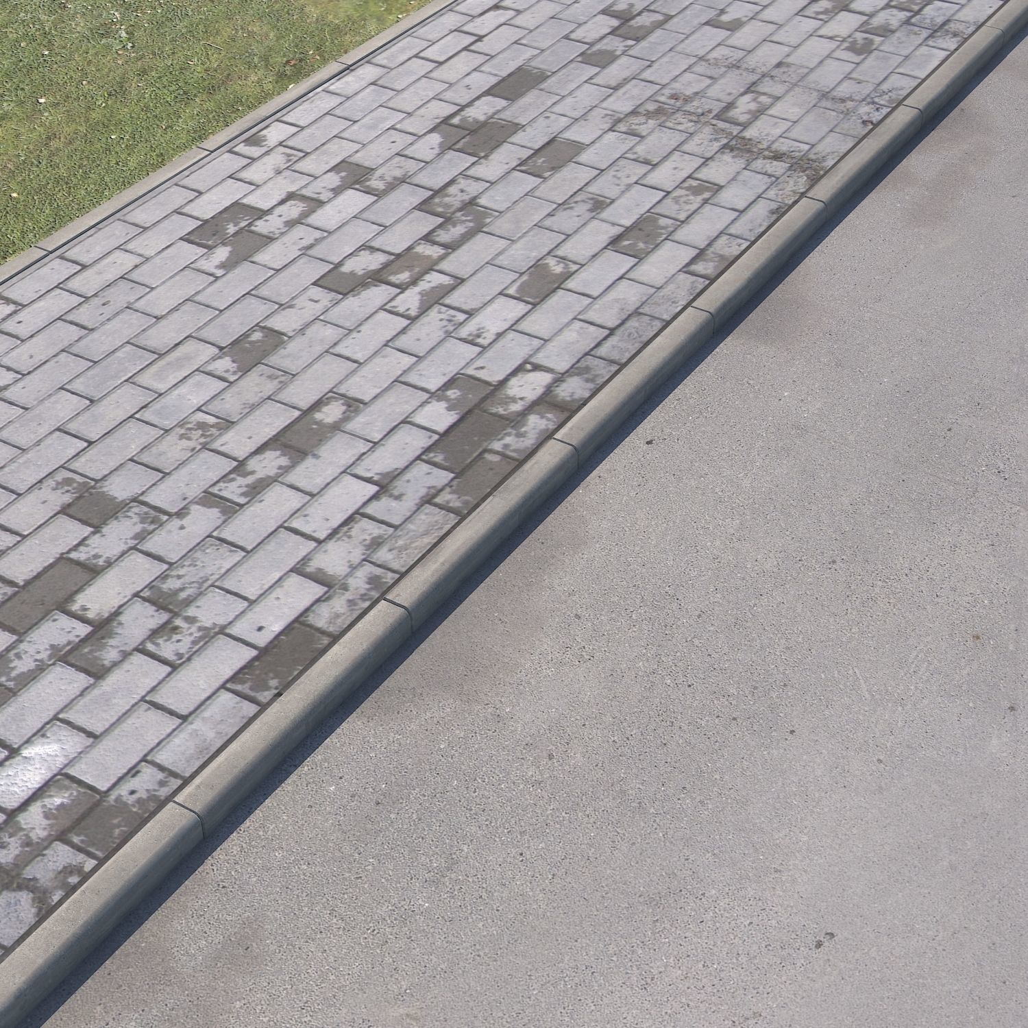 pavement piece of metal 3D model_3