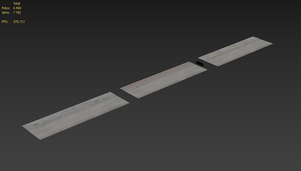 pavement piece of metal 3D model_9