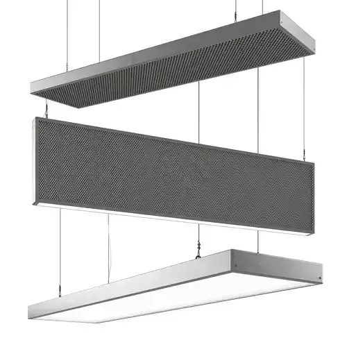 Acoustic ceiling panel downlight