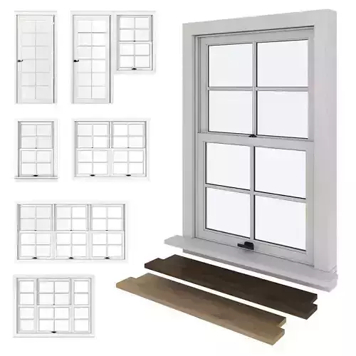 American type plastic Windows 3D model