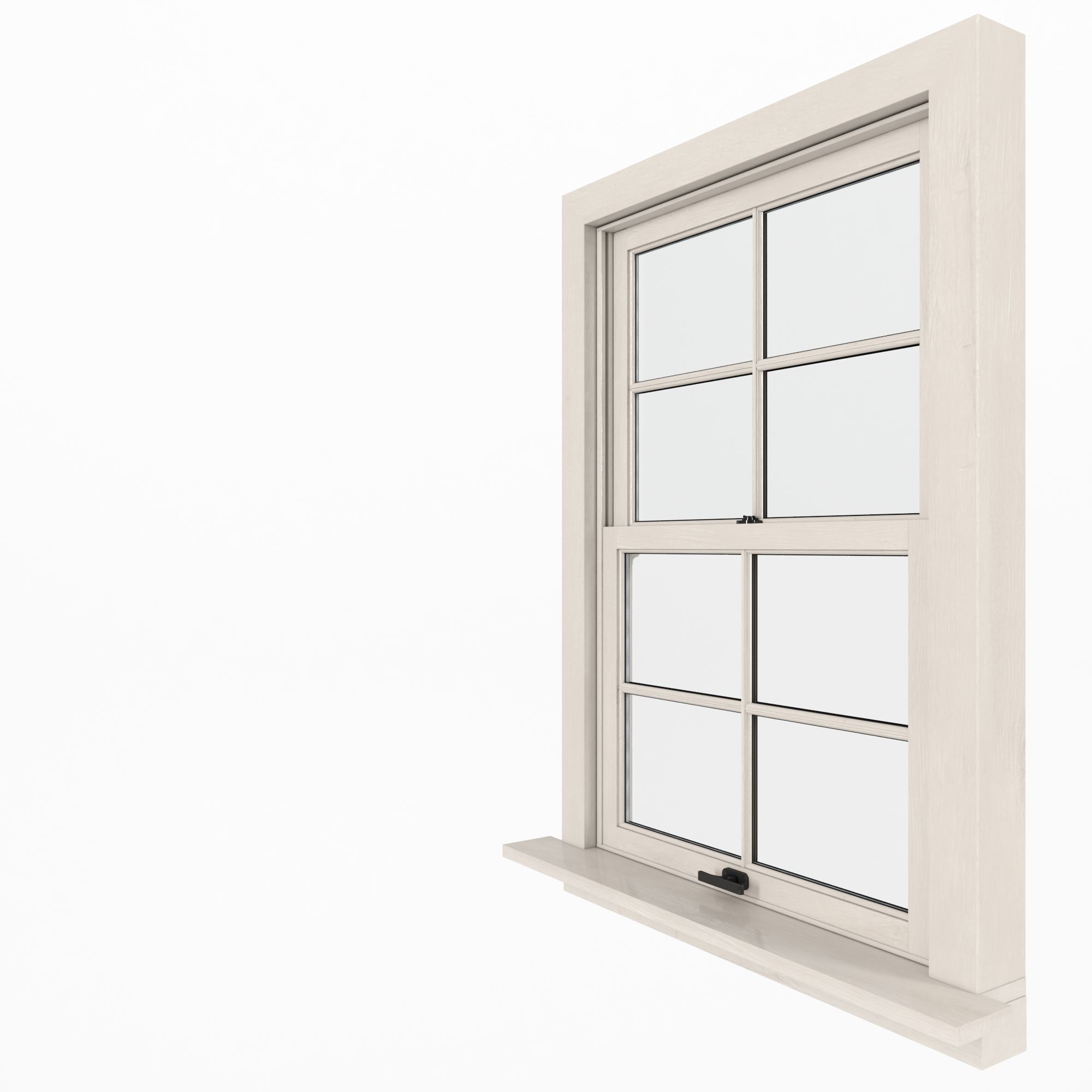 American type plastic Windows 3D model_2