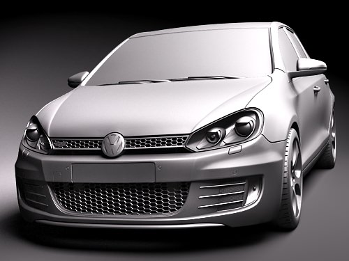 Volkswagen Golf 6 GTI 3D model_9