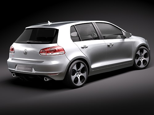 Volkswagen Golf 6 GTI 3D model_4