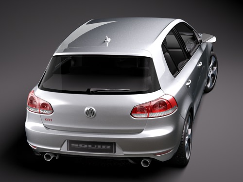 Volkswagen Golf 6 GTI 3D model_5