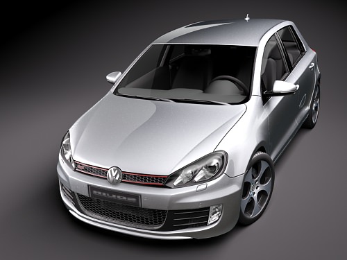 Volkswagen Golf 6 GTI 3D model_1