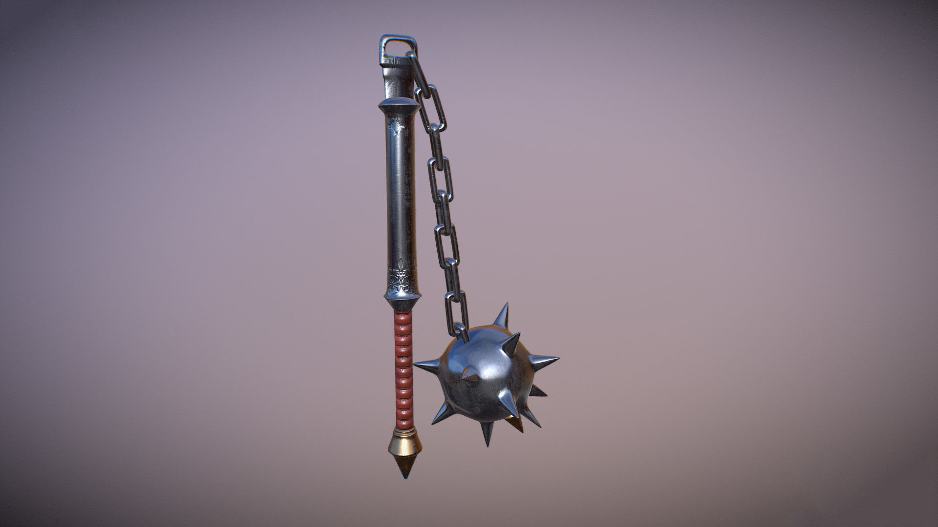 Medieval Weapons Collection Low-poly 3D model_13