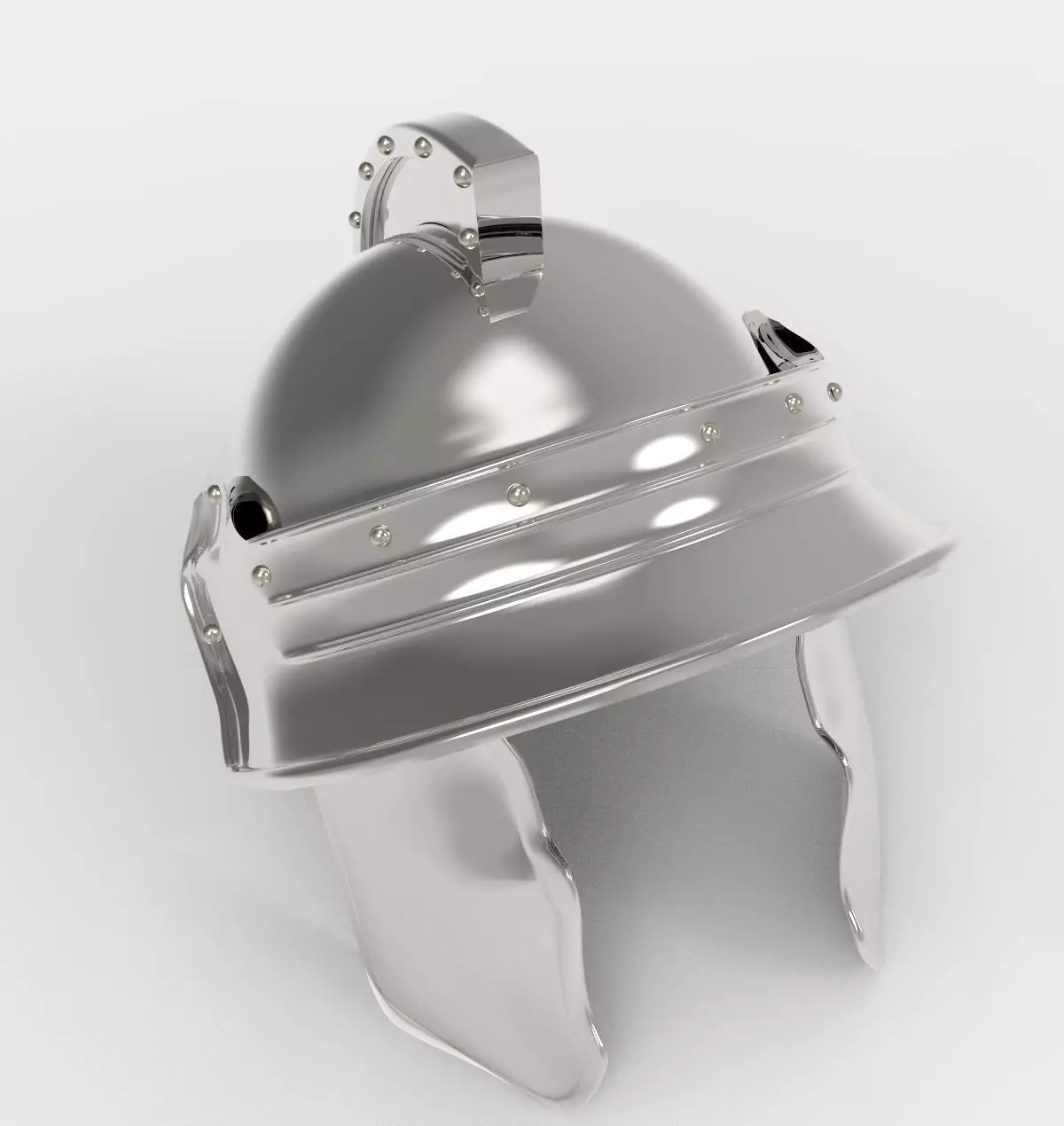 greek helmet 3D model_0