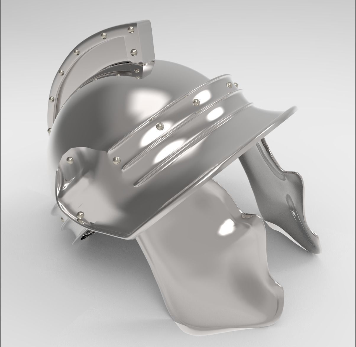 greek helmet 3D model_1