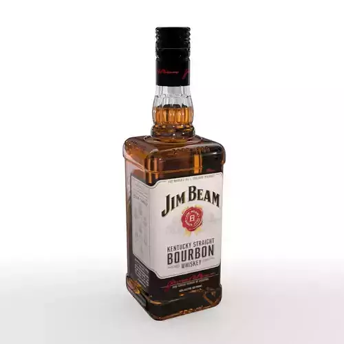 Jim Beam 70cl Bottle 3D model