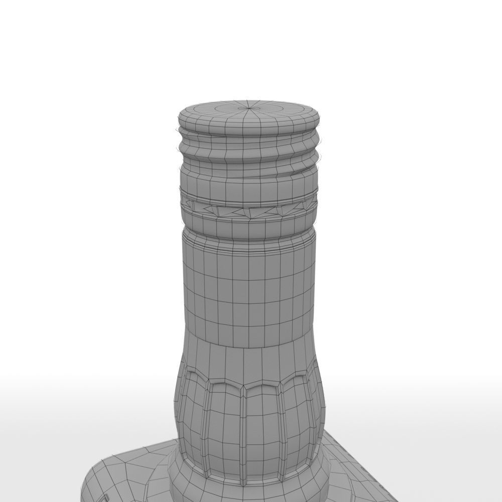 Jim Beam 70cl Bottle 3D model_16