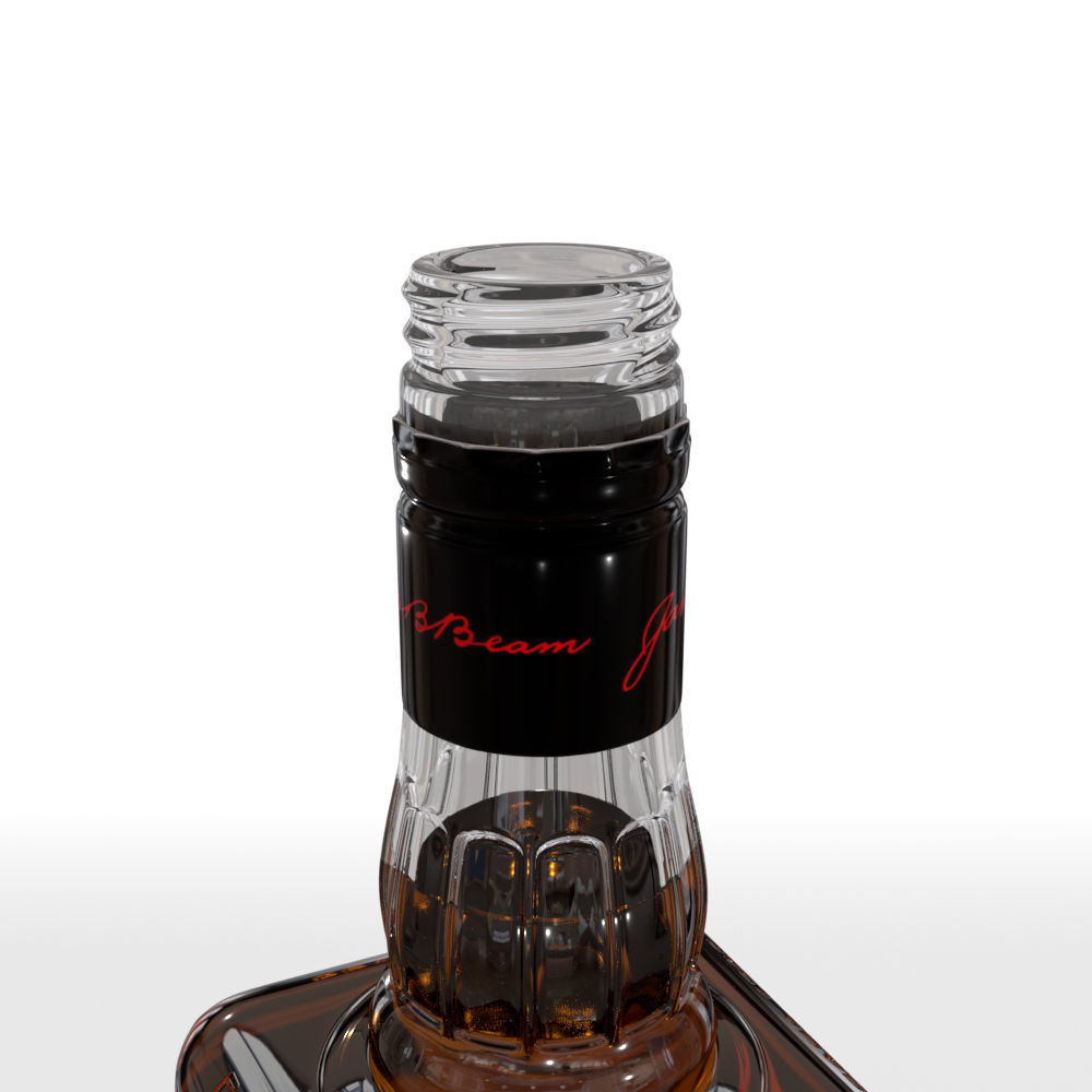 Jim Beam 70cl Bottle 3D model_8