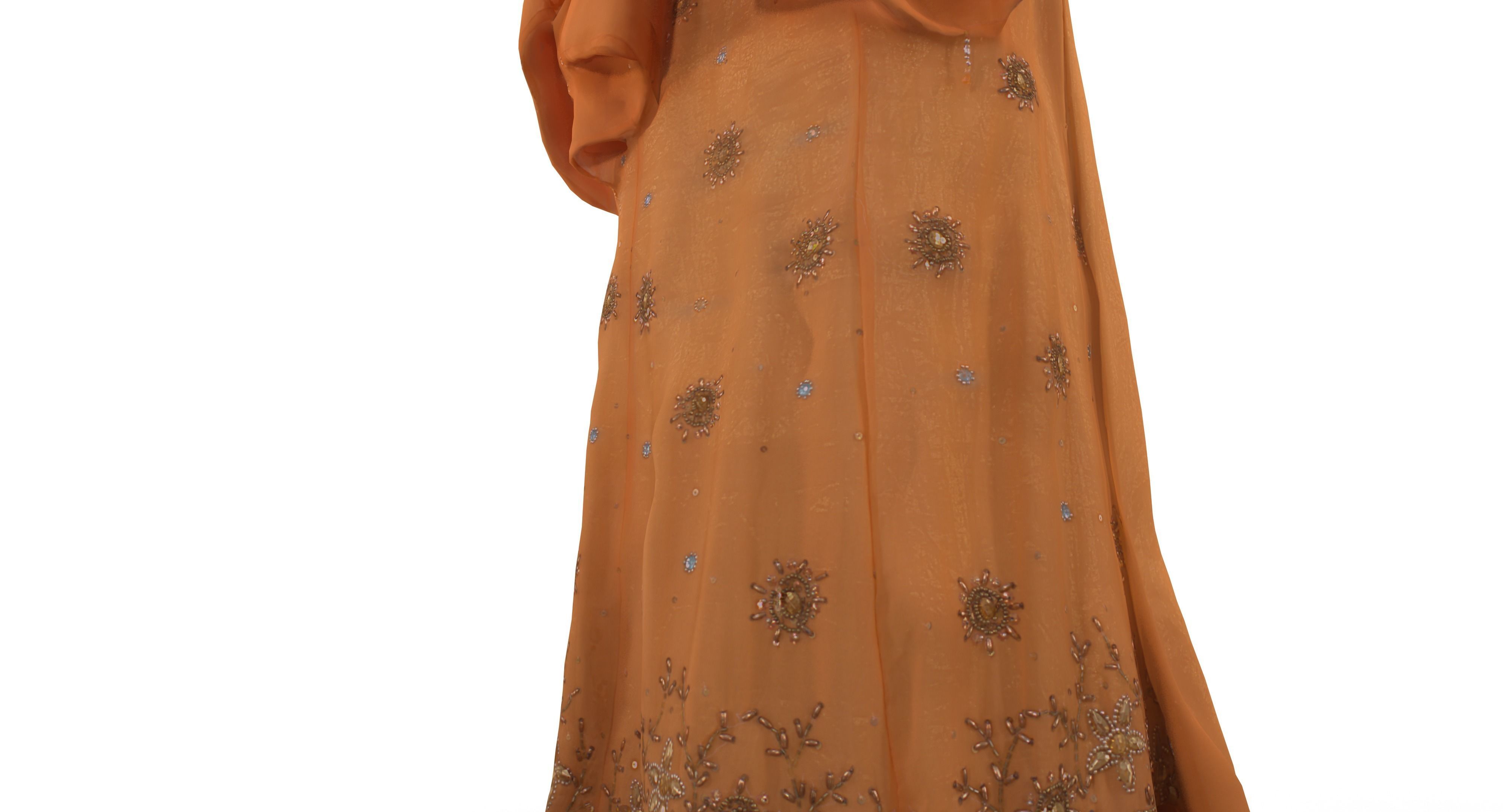 Indian Fiancee Low-poly 3D model_52