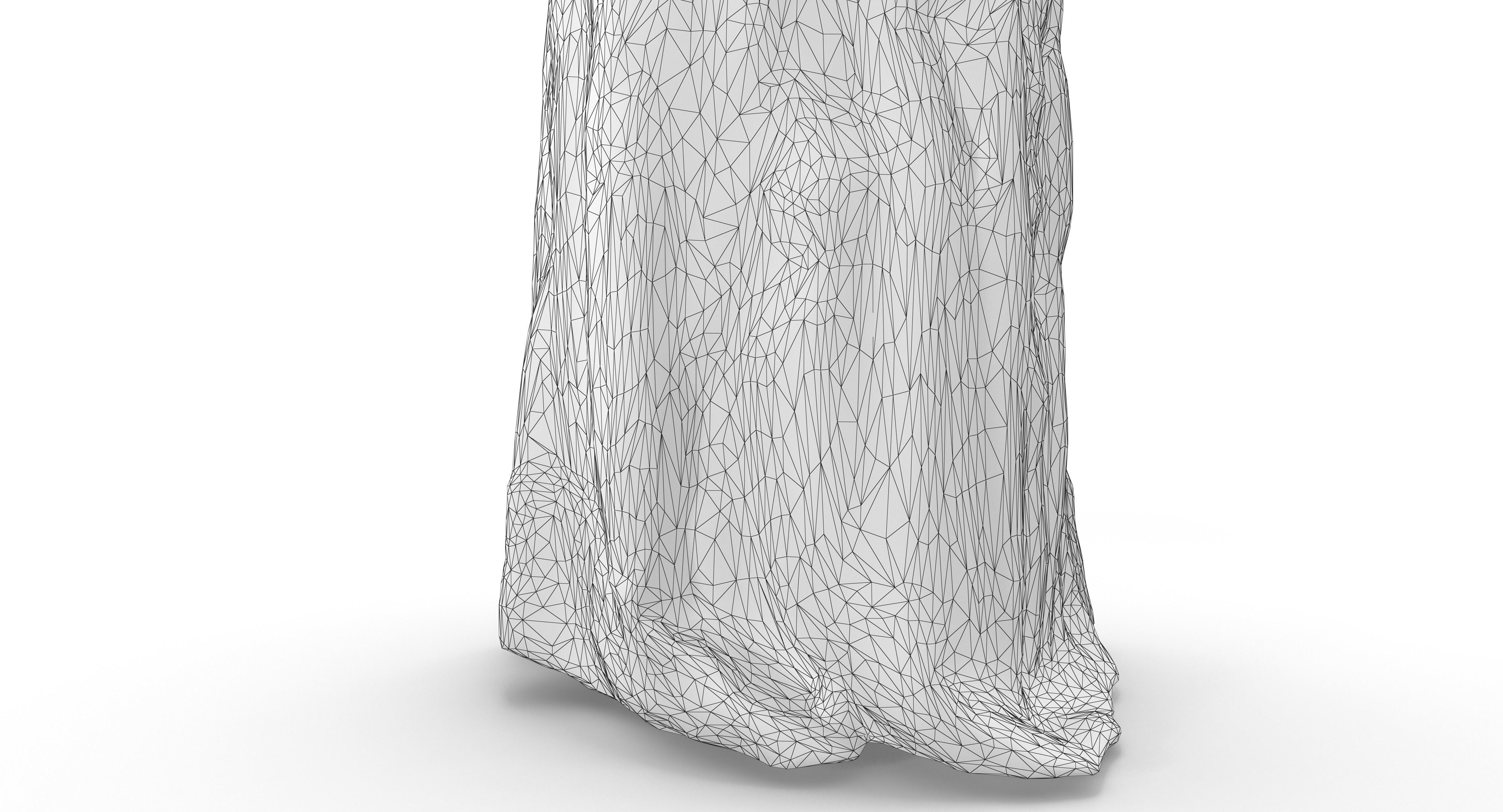 Indian Fiancee Low-poly 3D model_17