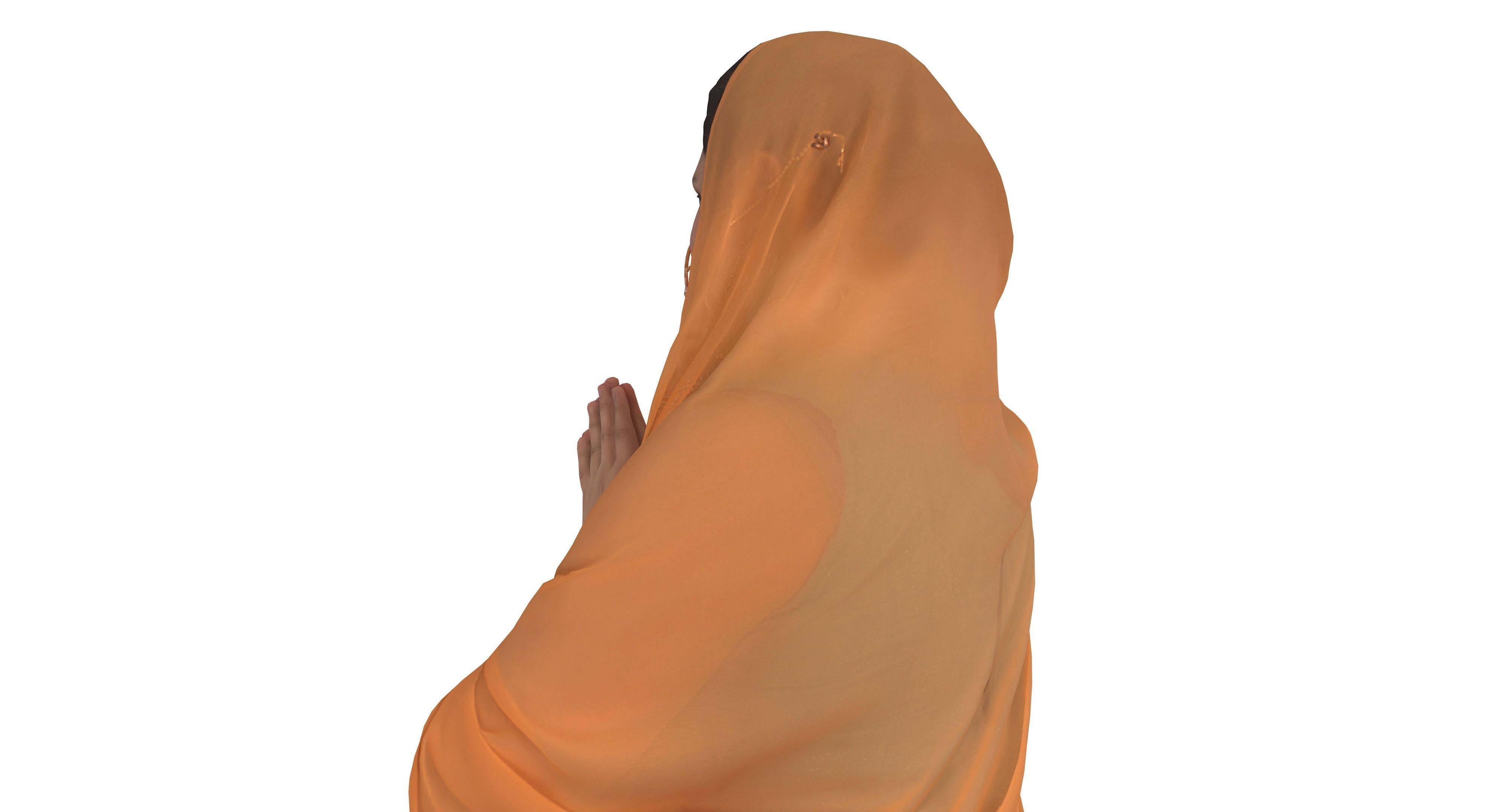 Indian Fiancee Low-poly 3D model_38