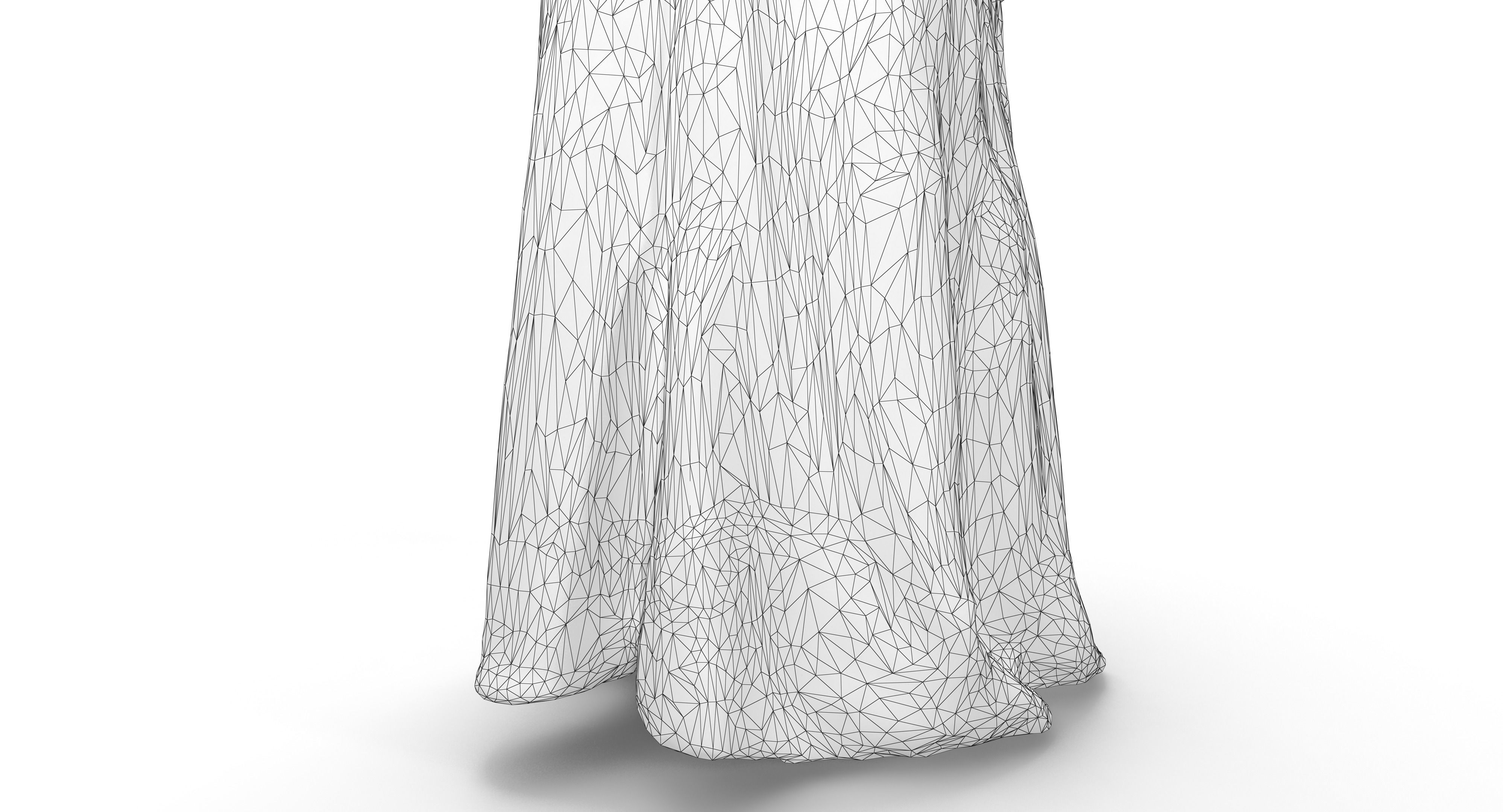 Indian Fiancee Low-poly 3D model_15