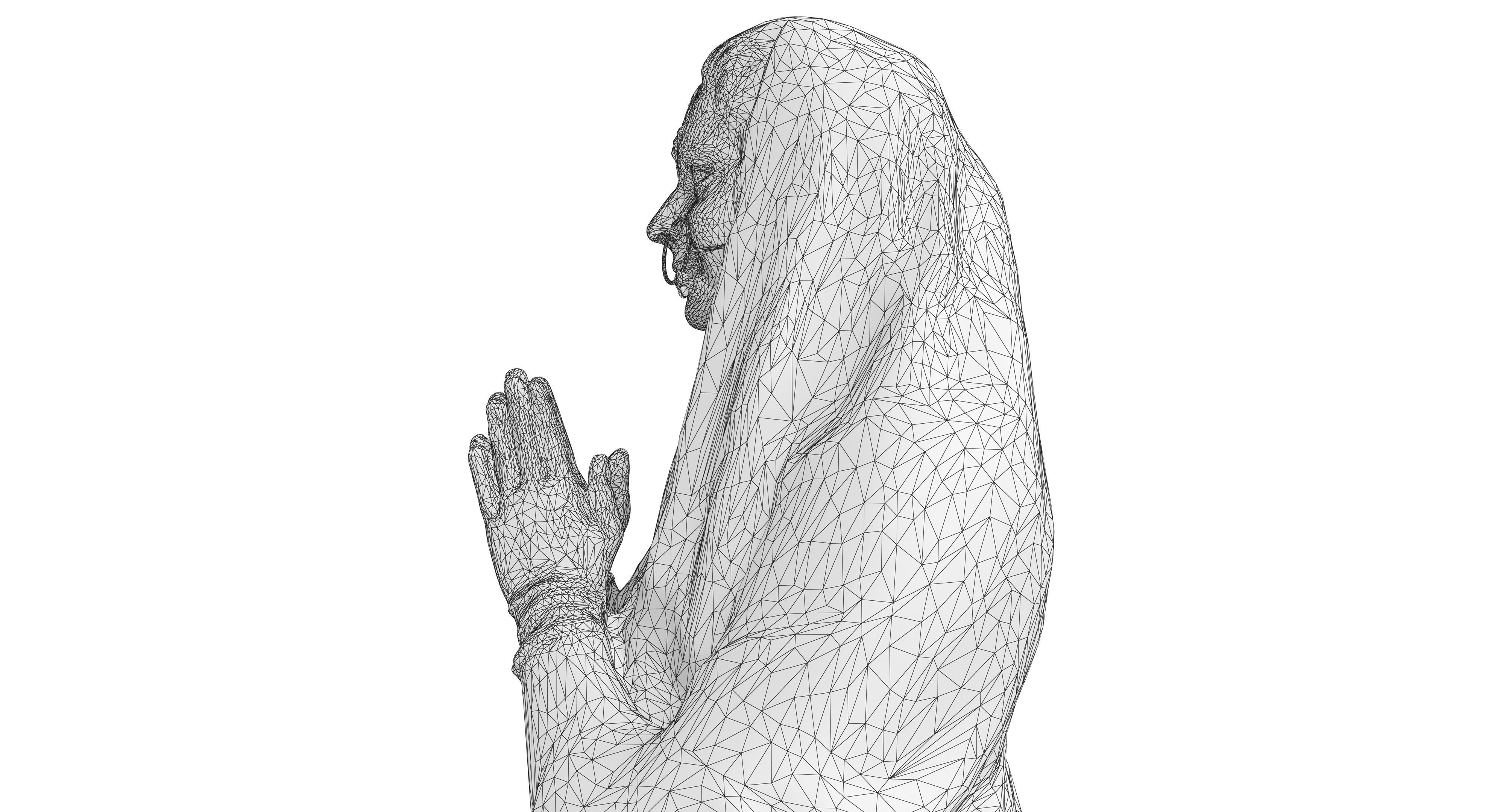 Indian Fiancee Low-poly 3D model_45