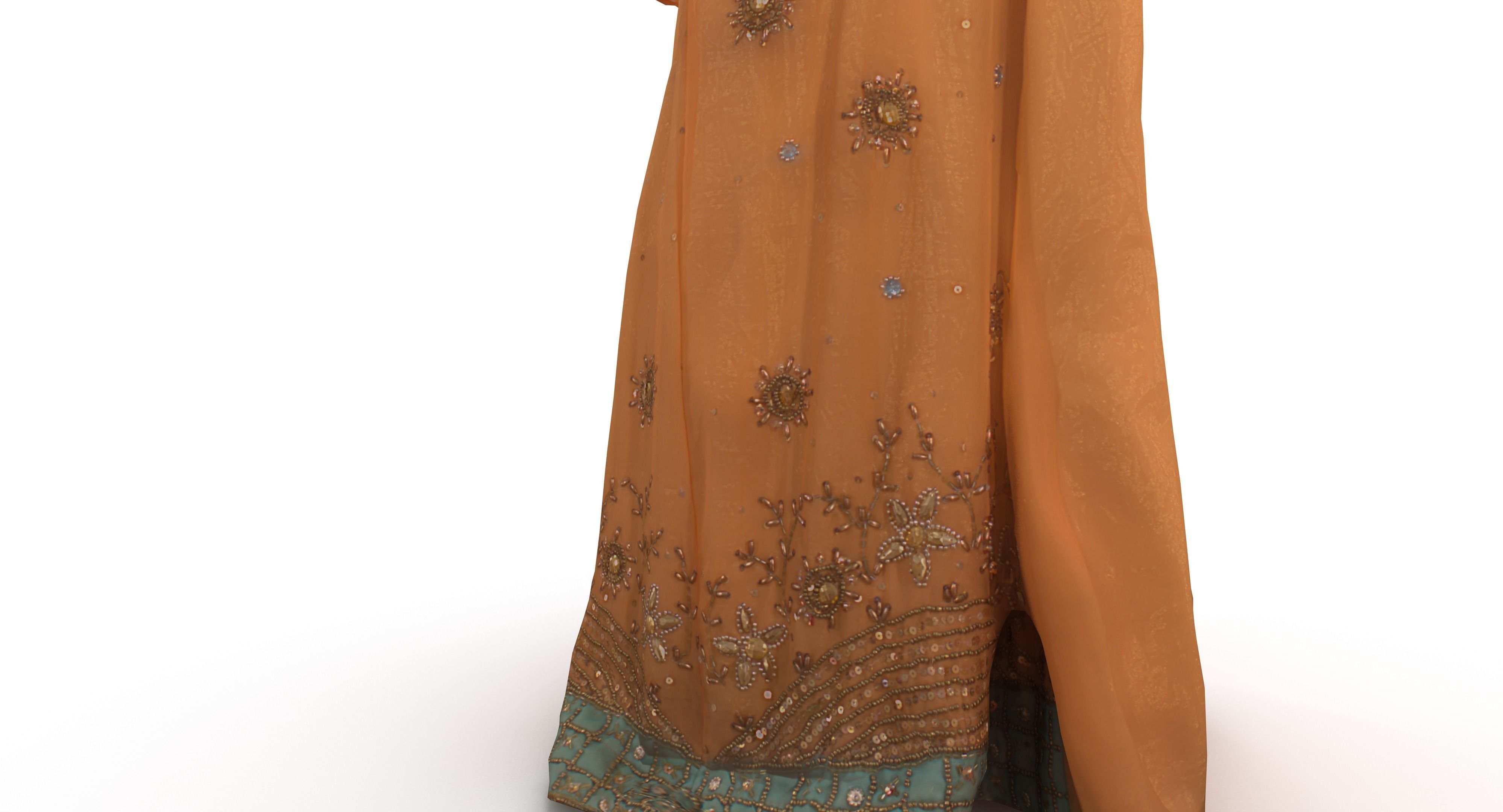 Indian Fiancee Low-poly 3D model_50