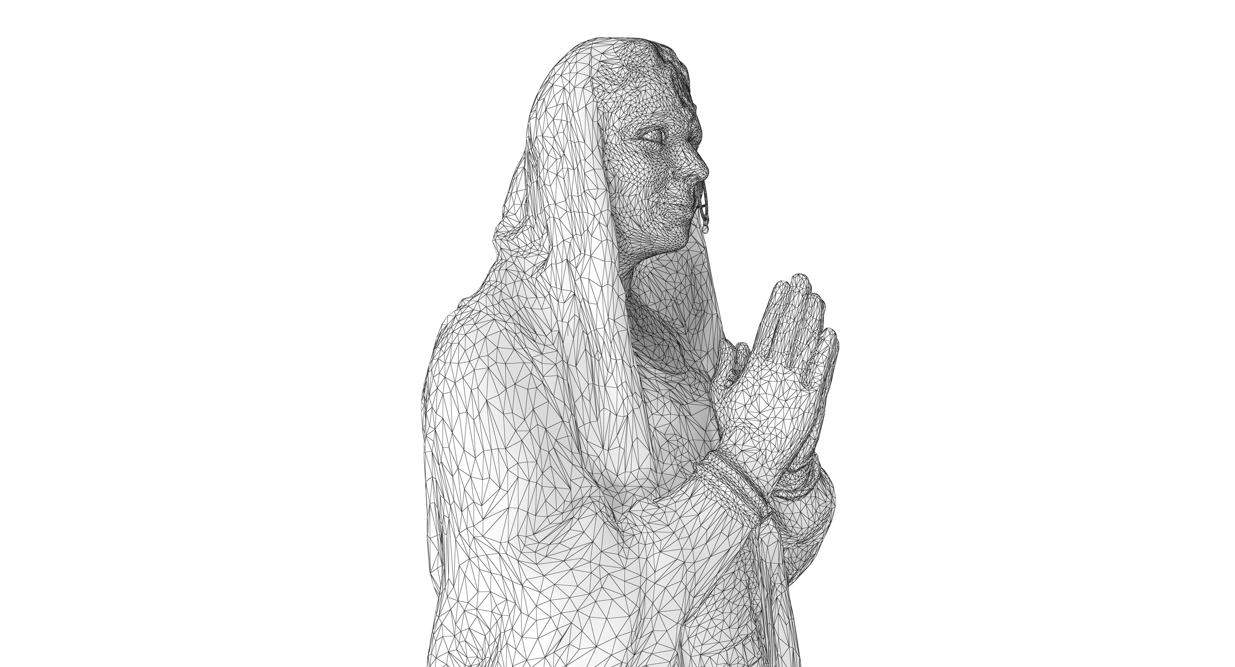 Indian Fiancee Low-poly 3D model_21