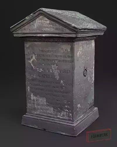 3D Scanned Tombstone - 01