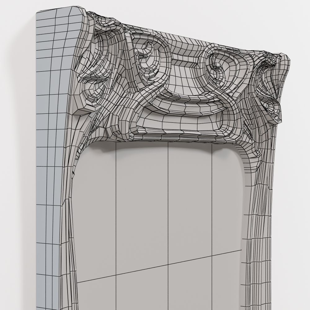 Art Nouveau Mirror 3D 3D model 3D model_5