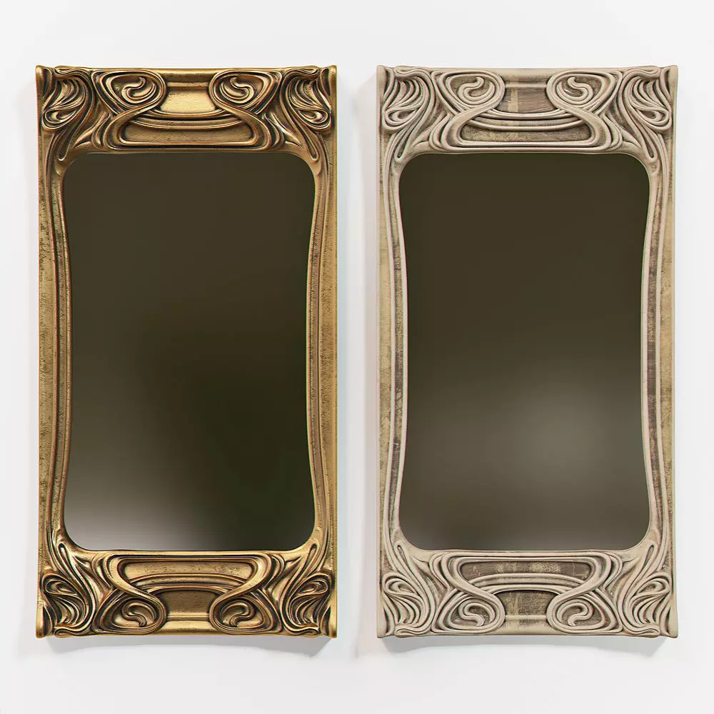 Art Nouveau Mirror 3D 3D model 3D model_0