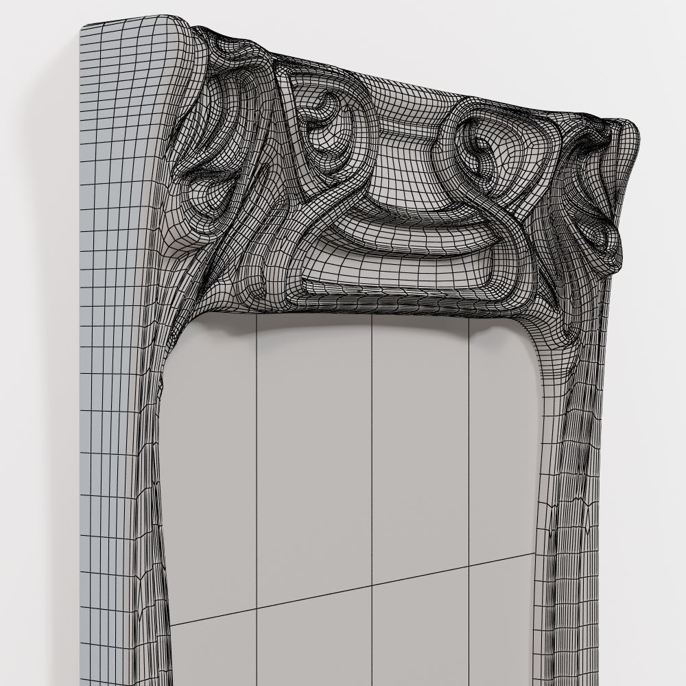 Art Nouveau Mirror 3D 3D model 3D model_6